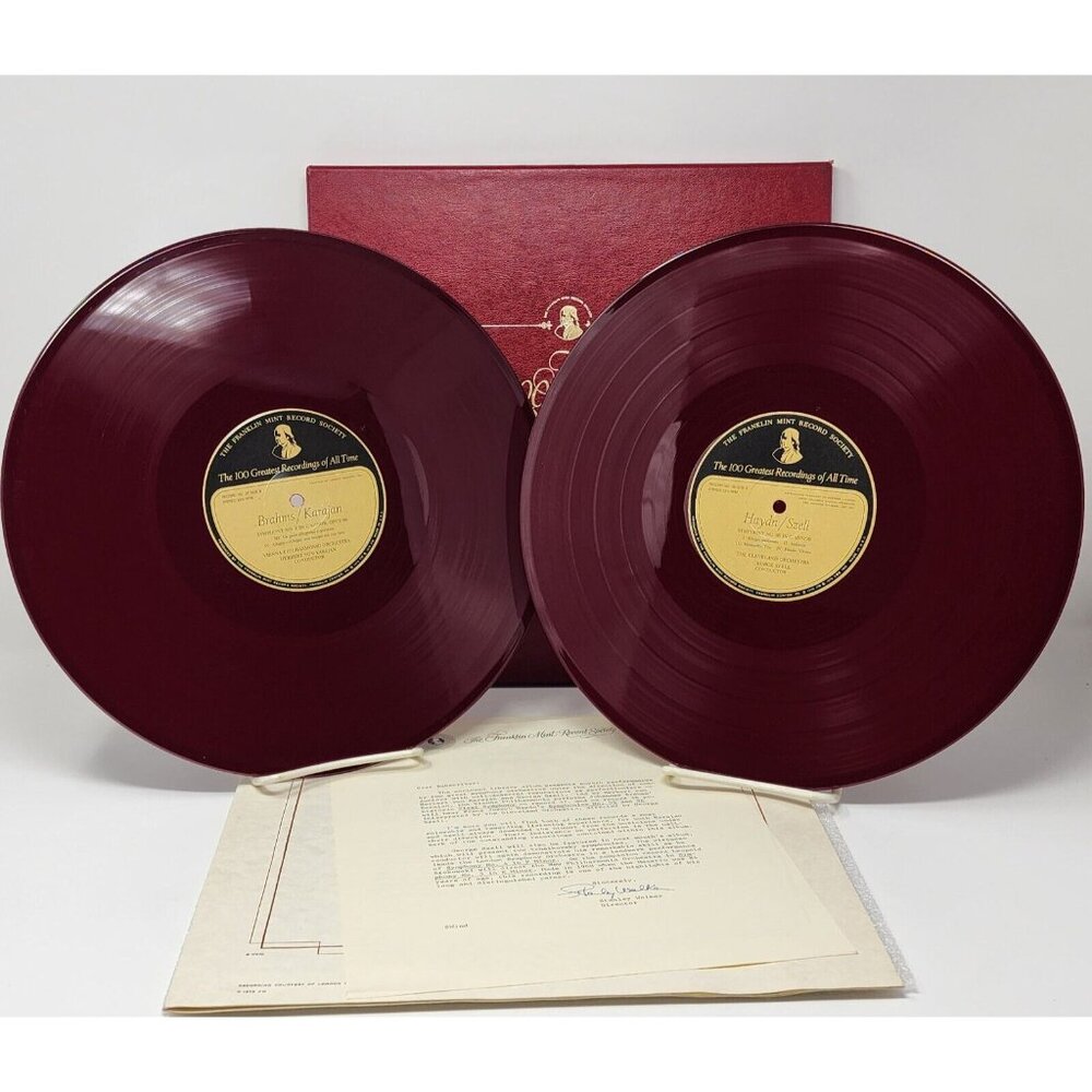 100 Greatest Recordings of All Time Red LP's Brahms Karajan Haydn Szell #37/38